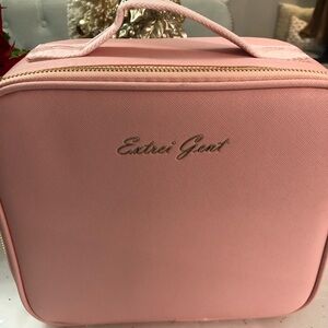 Pink Extrei Gent makeup/jewelry travel bag